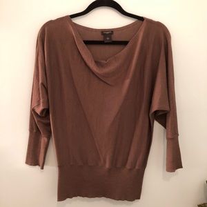 Ann Taylor brown tunic sweater